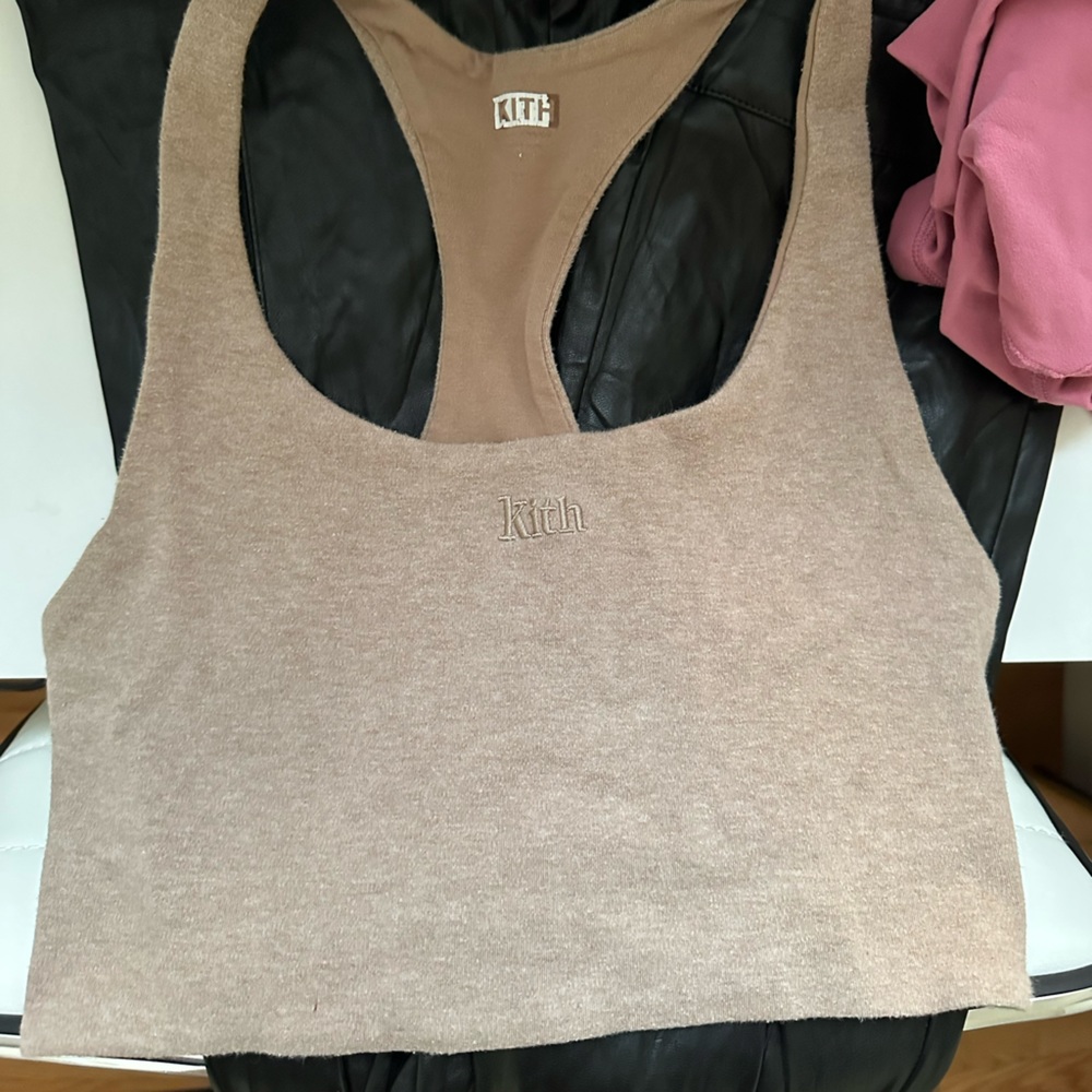 Kith terry cloth crop top tank top